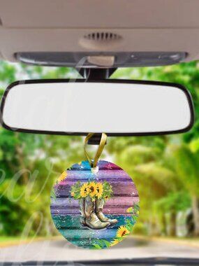 SALE! 3 FOR $15.00 Country Cowgirl Boots Air Fresheners Custom